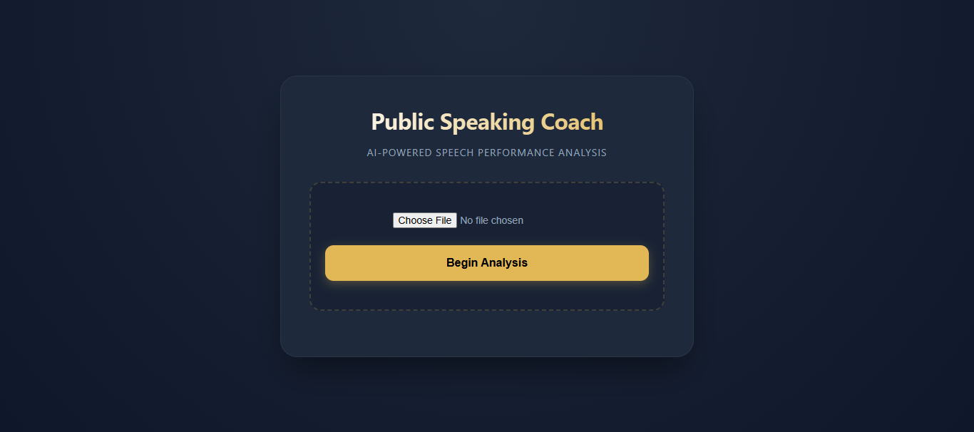 Screenshot of Public Speaking Coach